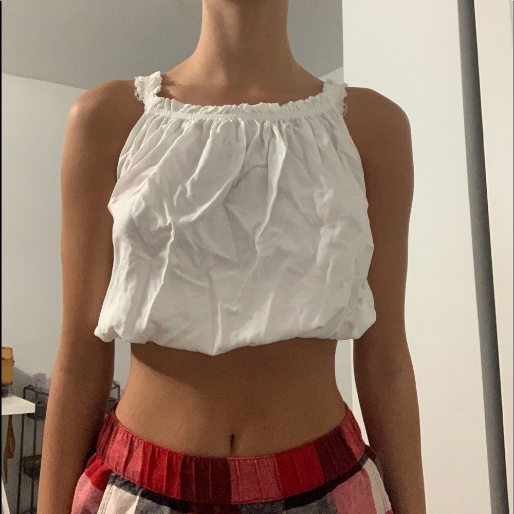 White brandy top😍